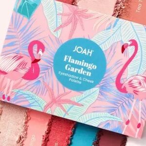 JOAH Flamingo Garden Eyeshadow Palette - Pink, Red, Brown Shades